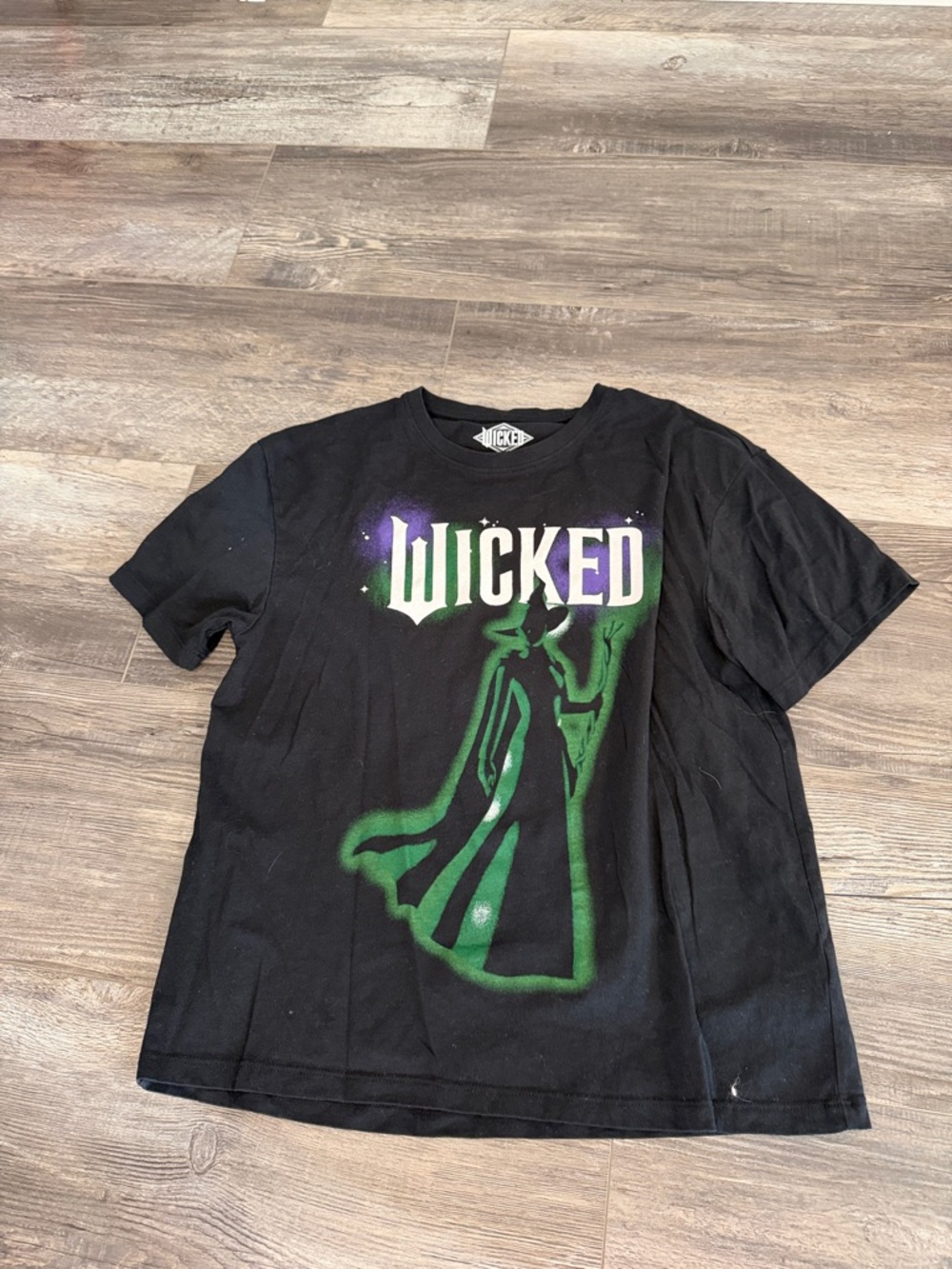 Wicked Graphic‎ Short Sleeve Tee - Black with Green & Purple